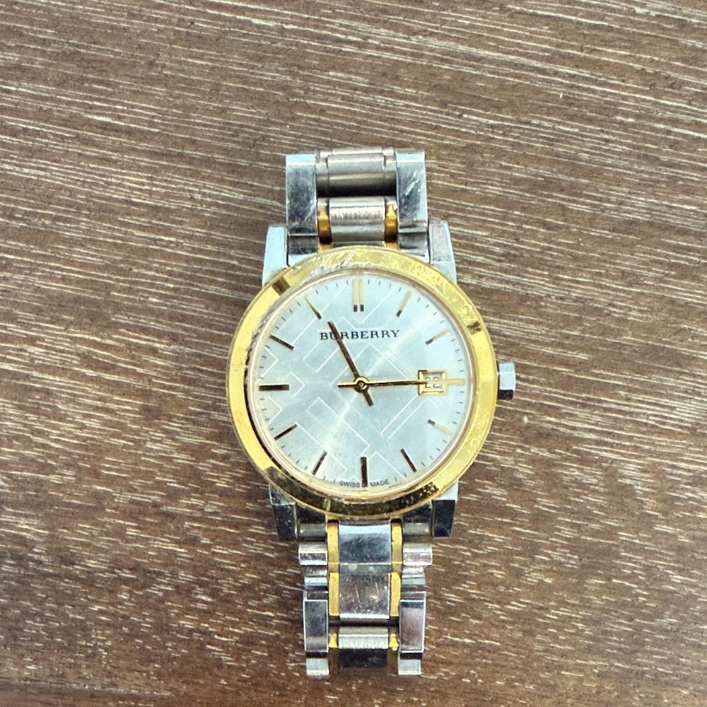 Burberry Two-Tone Silver and Gold Watch
